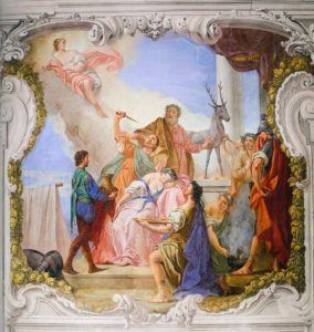 Angeli-Giuseppe-Sacrifice-of-Iphigenia-1760-fresco-Villa-Widmann-Mira